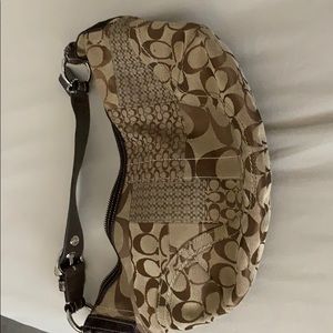 Small brown coach purse